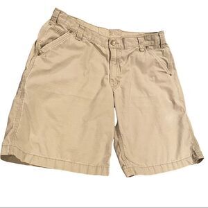 Carhartt Ripstop Khaki Pants Size 38 Flat Front